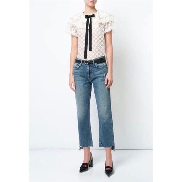 GRLFRND Helena Rigid High Waist Straight Jeans in Close to You, Size 31 - Picture 4 of 15